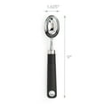 thumbnail image 3 of Cooking Light Stainless Steel Ice Cream Scoop with Comfortable Soft Grip Handle, 9"x1.6", Black, 3 of 6