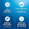 thumbnail image 5 of (4 pack) Arctic Air Ice Jet Air Cooler, 3 Speed Portable Cooler with LED, Lightweight & Compact Space Cooler, 5 of 11