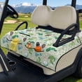 thumbnail image 3 of COEQINE All-Season Golf Cart Seat Protection, 4 Pockets Quilted Cover with Handle, Folds Like a Tote for Carry, Universal Fits Most 2-Seater Carts, Hedgehog Cactus Golf Pattern, 3 of 8