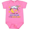 thumbnail image 3 of Inktastic I Love my Big Sister to the Moon and Back Cute Sheep Boys or Girls Baby Bodysuit, 3 of 5