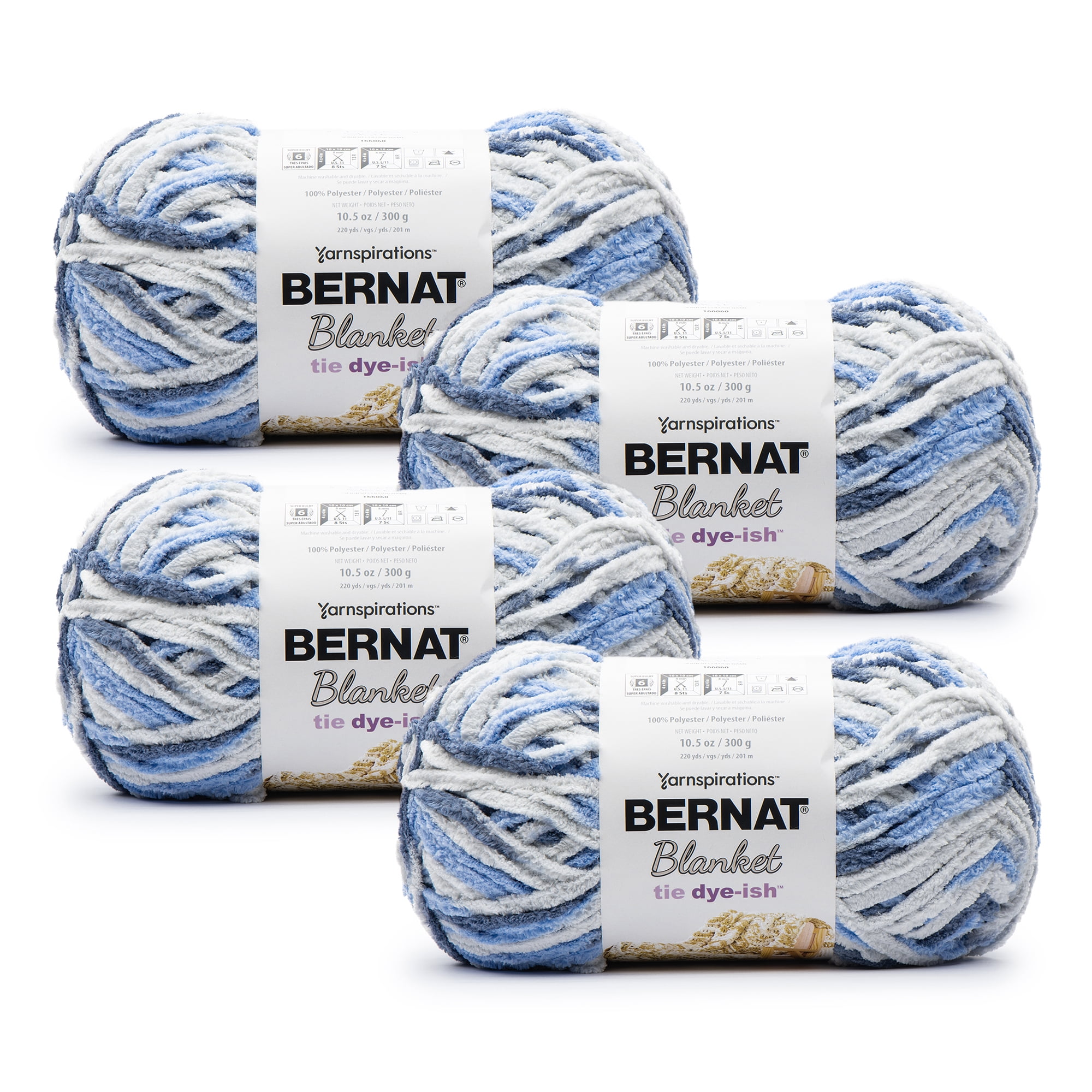 Bernat Blanket Tie Dye-ish Yarn (300g/10.5oz), Yarnspirations