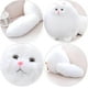 thumbnail image 5 of Peluche de gato de peluche, ideal para cumpleaños de niños, color blanco (30 cm), 5 of 5