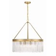 thumbnail image 3 of Crystorama Emory 8 Light Modern Gold Chandelier - 24''W x 24.75''H, 3 of 13