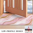thumbnail image 3 of Pink Marble Gold Line Pattern Door Rugs,Washable Non Slip Door Mats Indoor,Decorative Door Mats,Entry Mat Indoor for Entrance,Bedroom,Kitchen,Bathroom,17"x30", 3 of 6