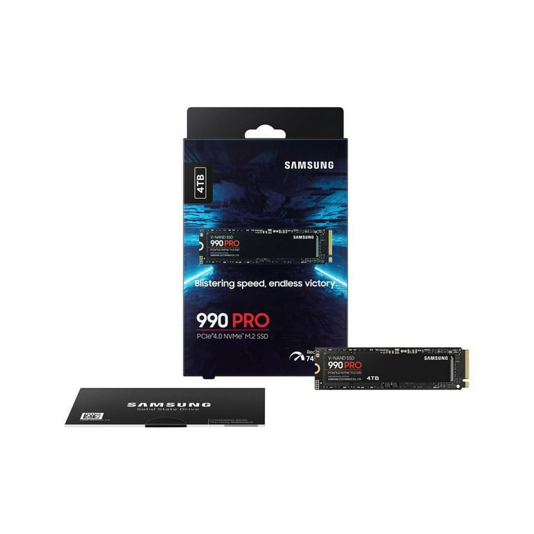 SAMSUNG 990 PRO M.2 4TB NVMe Internal SSD, PCI-E Gen 4.0 x4 SAMSUNG 990 PRO M.2 4TB NVMe Internal SSD, PCI-E Gen 4.0 x4