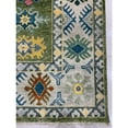 thumbnail image 2 of EORC LT.Green / Beige Hand Knotted Wool Traditional Kazak Collection Rug, 9' x 12', 2 of 4