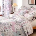 thumbnail image 5 of Evenhug Quilts 2-Piece Multi-Color Patchwork Floral Quilt Set With Shams, 5 of 7