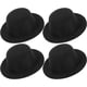thumbnail image 1 of Mini sombreros de copa de fieltro DIY Sombreros de copa de fieltro negro Sombreros formales en miniatura para manualidades DIY Adornos de muñeco de nieve, 4 piezas (negro), 1 of 5