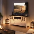 thumbnail image 6 of Vividwood 66" Tall Farmhouse Wood TV Stand for TVs up to 75 Inch, Entertainment Center with Storage, White, 6 of 9