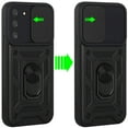thumbnail image 4 of GSA Slim Armor Case w/Camera Cover For Samsung Galaxy S22 Ultra - Black, 4 of 5