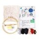 thumbnail image 5 of Cateissary Kits de inicio de bordado de de punzón Herramienta de de punzón Tela de bordado con patrón Juego de bordado artesanal de bricolaje Almacenamiento y organización del hogar Cateissary HA022598-00, 5 of 6