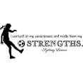 thumbnail image 1 of Sydney Leroux Vinyl Wall Decal - Women's United States Soccer Decor - 20"x10", 1 of 1