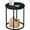 Black, variant on Round End Table - Modern Side Table for Living Room or Bedroom - Black