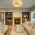 thumbnail image 6 of KAISITE 20" Metal Bohemian Flush Caged Ceiling Fans with Light Kit, 6 of 10
