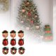 thumbnail image 3 of 9 Adornos Navideños A Cuadros De 3 Pulgadas De Tela A Cuadros Con Bayas Para Colgar En El Árbol De Navidad. Decoración Para Fiestas Navideñas En Casa., 3 of 6