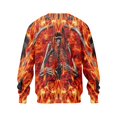 thumbnail image 5 of Broave Mens Knit Crewneck Long Sleeve Shirt Halloween Graphic Pullover Casual ,Gothic Skeleton Crew Neck Sweatshirt for Daily Wear & Halloween Party Outfit, 5 of 6