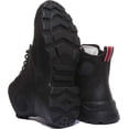 thumbnail image 4 of Palladium Pallakix Mid SK Women's Lace Up Leather Ankle Boots In Black Size 5.5, 4 of 6