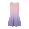 thumbnail image 6 of Nisorays Sundresses for Women Casual Beach 2024 Summer Casual Sleeveless Mini Dresses V Neck Mini Tank Dresses Bohemian Tie Dye Sundress with Pocket Pink 3XL, 6 of 6