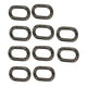 thumbnail image 4 of 10 Anillos Ovalados con Resorte, Clip de Resorte, Mosquetón Ovalado, Accesorio para Manualidades, Resorte de 25 mm Negro, 4 of 6