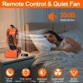 thumbnail image 4 of Ventilador portátil para acampar LQTTEK con control remoto y luz LED naranja, 4 of 7