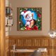 thumbnail image 5 of Cuadros Decorativos Calcetín de Navidad gato 5D DIY taladro redondo completo dibujo Kit diamante pintura regalo JShteea Nuevos Originales, 5 of 9