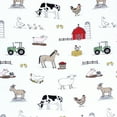 thumbnail image 2 of Hudson Baby Unisex Baby Cotton Changing Pad Cover, Farm, One Size, 2 of 2