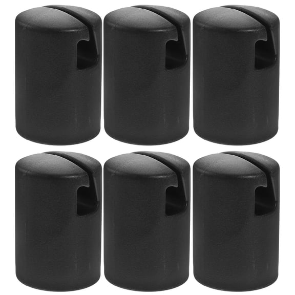 KALLORY 6-Pack Trampoline Bar Covers with ABS Plastic Caps for Jump Bed Enclosure Poles, and Easy to Install