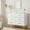 White, variant on GAOMON White Dresser for Bedroom, 6 Drawer Wood Double Dresser with Gold Handles, Modern Chest of Organizer Storage Drawers for Living Room, Hallway, Entryway