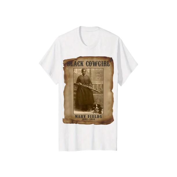 Black Cowgirl Mary Fields Western Rodeo Texas T-Shirt tee