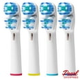 thumbnail image 5 of Replacement Brush Heads Compatible with Oral b Braun- 12 Electric Toothbrush Heads for Oralb- Double Clean, Floss Action & 3D White Brushes- Fits the Kids Pro 1000 Sonic Flossaction Dual Cross & More, 5 of 7