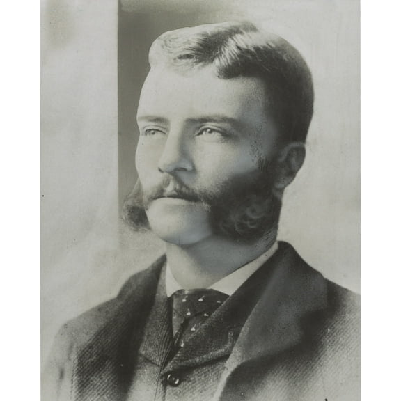 Print: Theodore Roosevelt In The 1880's About The Time He Was A Columbia
