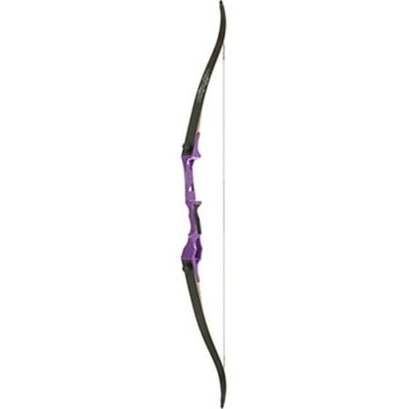 Fin Finder 81192 58 in. Bank Runner Right Hand Recurve Bow Purple - 35 lbs