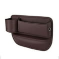 thumbnail image 3 of Car Seat Gap Filler Organizer, Multifunctional Leather Storage Box with Charging Hole, Car Console Organizer for Phone Wallet, Non Slip Car Accessory for Front Seats, 3 of 4