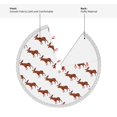 thumbnail image 5 of Christmas Tree Skirt, brown Elk Moose cute Christmas Tree Decorations Indoor, Tree Skirts Mat With Tassel Trim for Halloween New Year Holiday Christmas Party Decor 30 Inches, 5 of 7