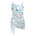 thumbnail image 6 of Tutolipy Cat Girls One Piece Swimsuit with Cover Up for Swimwear Swimming, Adjustable Shoulder Straps Quick Dry Girls One Piece Swimsuits 11-12 Years Old, 6 of 10