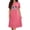 Hot Pink, variant on ROHUUQUE Women's Plus Size Short Nightgown Short Sleeve Round Neck Pjs Dresses Fourth of July Chest Print Loose Casual Night Dresses