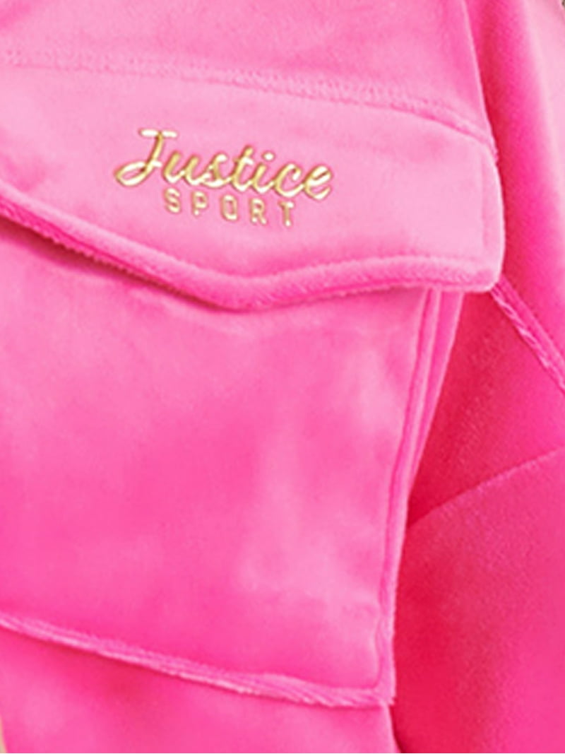 Justice Girls Velour Hooded Full Zip, Sizes XS - XLP - Walmart.com