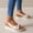 Beige, variant on Women's Bohemian Twisted Knot Wedge Sandals, Slingback Open Toe Platform Espadrilles, Trendy Summer Shoes for Date, Travel, Shopping Beige 36
