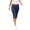 Dark Blue, variant on Lenpel Low Rise Capri Jeans for Women Straight Leg Stretch Denim Capri Cropped Pants Casual Comfy Streetwear Clothes(White,X-Large)