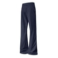 thumbnail image 3 of Ohufall Men's Pants Solid Color Comfy Sweat Pant Lightweight Everyday Wide Sport Pant, 3 of 8