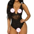 thumbnail image 3 of Gibobby Lencería mujer erótica Conjunto Lencería Tanga Y Bralette con Relleno Stretch Encaje Moda Push Up, Brasier y Pantie Nightwear Pantys Sexy(Negro, G), 3 of 5