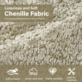 thumbnail image 5 of Wiilayok 64.7" Modern Tufted Upholstered Fluffy Chenille 2 Seater Loveseat Sofa with 3 Pillows，Comfy Sherpa Deep Seat Cloud Couch, Small Love Seat for Living Room Apartment, Light Brown, 5 of 10