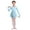 Blue, variant on Girls Ballet Dance Dress Toddler Long Sleeve Ballet Leotards with Removable RuffleTutu Skirt