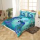 thumbnail image 5 of Funda Nórdica Bohemia Pájaros Exóticos Animales juegos de cama Azul Marino, 5 of 5