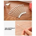 thumbnail image 6 of 100PCS/Pack Portable Wooden Cotton Swabs - Double-Tipped 7.5cm Travel Sticks for Hygiene & Crafts, 6 of 8
