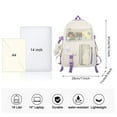 thumbnail image 5 of KVPLBQFD Backpack for Women Work Bag Backpack Travel Laptop Backpack Small Travel Backpack Men Multi Compartment Backpack Women Travel Personal, White One Size, 5 of 5