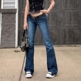 thumbnail image 2 of Women's Stretchy Slim Jeans Lifting Distressed Denim Pants With Pockets Trousers, 2 of 6