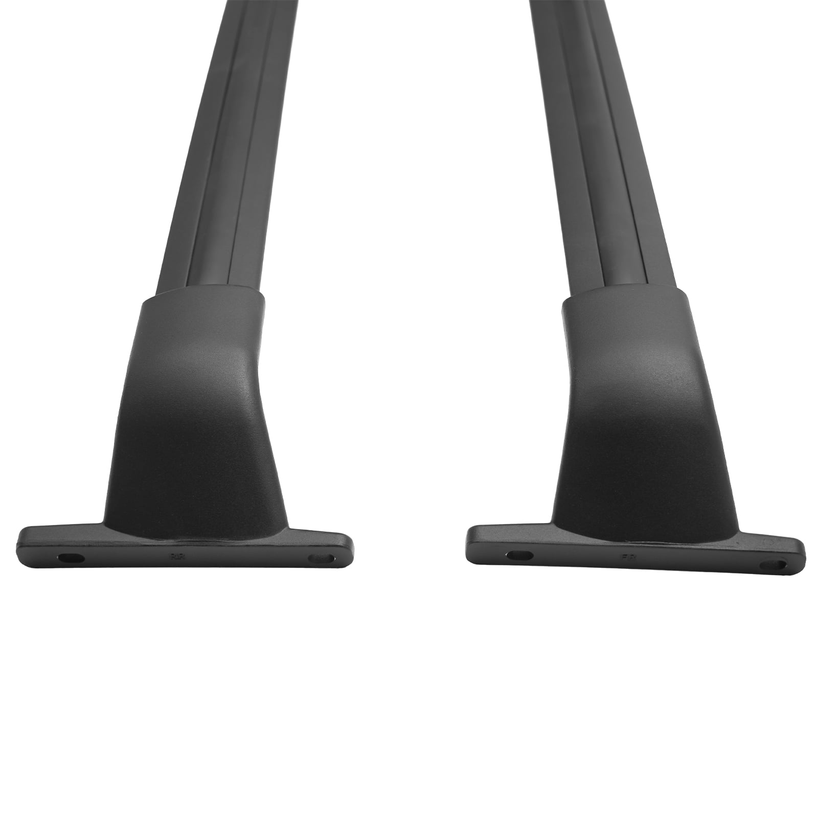 Ikon Motorsports Roof Rack Fits 2018-2024 Chevrolet Equinox & GMC Terrain Black Top Roof Rack Cross Bar Cargo Luggage Carrier Aluminum ABS
