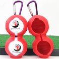 thumbnail image 2 of Greeniant Soporte para pelotas de golf, funda protectora de silicona suave, doble llavero resistente a caídas, accesorios de golf para 2 pelotas Golf Greeniant OD008923-00, 2 of 6
