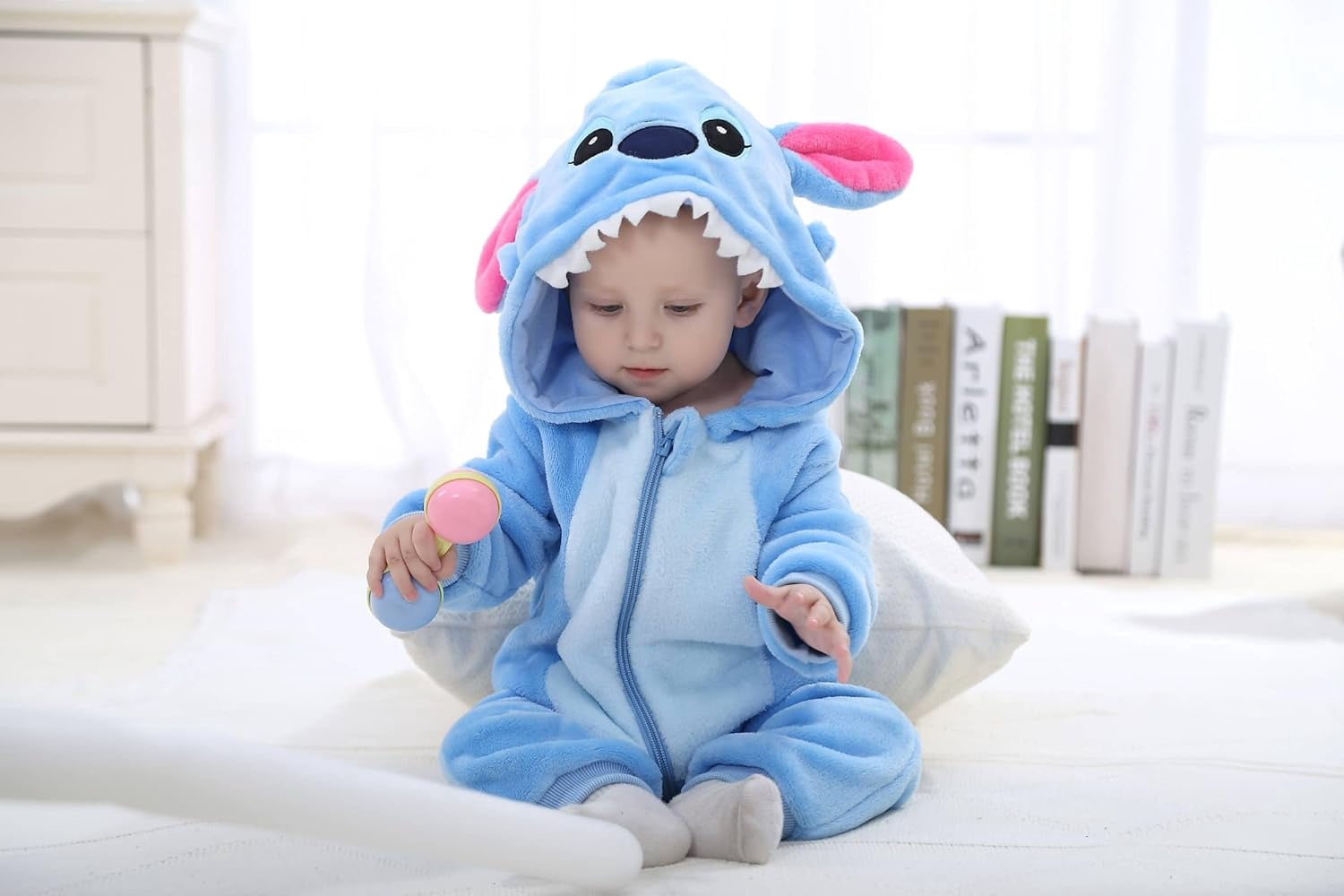 Unisex Baby Animal Onesie Flannel Hooded Romper for Infants Toddlers (0-3 Years) Winter Jumpsuit for Boys and Girls